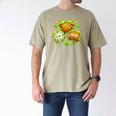 Shamrock Basketball Baseball Drip St Patrick's Day Boys Men Men's Comfort Colors T-Shirt Khaki