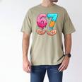 Six Seven 6-7 Baseball Ice Cream Drip 67 Meme Hands Men's Comfort Colors T-Shirt Khaki Six Seven 6-7 Baseball Ice Cream Drip 67 Meme Hands Men's Comfort Colors T-Shirt Khaki
