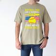 Softball Dad Like A Baseball Dad But Bigger Balls Back Premium Men's Comfort Colors T-Shirt Khaki Softball Dad Like A Baseball Dad But Bigger Balls Back Premium Men's Comfort Colors T-Shirt Khaki