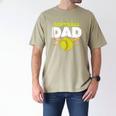 Softball Dad Just Like A Baseball Dad Player Men's Comfort Colors T-Shirt Khaki Softball Dad Just Like A Baseball Dad Player Men's Comfort Colors T-Shirt Khaki