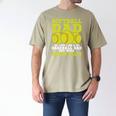 Softball Dad Just Like A Baseball Dad Team Premium Men's Comfort Colors T-Shirt Khaki