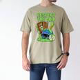 Spooky Zombie Respect The Drip Baseball Halloween Men's Comfort Colors T-Shirt Khaki