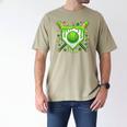 St Patrick Day Baseball Drip Ice Cream Boys Men Men's Comfort Colors T-Shirt Khaki