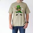 St Patrick’s Day Leprechaun Baseball Irish Graphic Men's Comfort Colors T-Shirt Khaki St Patrick’s Day Leprechaun Baseball Irish Graphic Men's Comfort Colors T-Shirt Khaki
