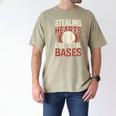 Stealing Hearts Like I Steal Bases Baseball Valentine Retro Men's Comfort Colors T-Shirt Khaki Stealing Hearts Like I Steal Bases Baseball Valentine Retro Men's Comfort Colors T-Shirt Khaki