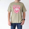 Strike Out Breast Cancer Baseball Drip For Boys Youth Men's Comfort Colors T-Shirt Khaki Strike Out Breast Cancer Baseball Drip For Boys Youth Men's Comfort Colors T-Shirt Khaki