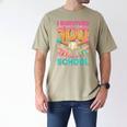 I Survived 100 Days Of School Baseball Ice Cream Drip Men's Comfort Colors T-Shirt Khaki I Survived 100 Days Of School Baseball Ice Cream Drip Men's Comfort Colors T-Shirt Khaki