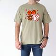 Valentines Baseball Basketball Football Heart Boy Men Men's Comfort Colors T-Shirt Khaki Valentines Baseball Basketball Football Heart Boy Men Men's Comfort Colors T-Shirt Khaki