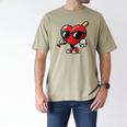 Valentines Day Baseball Heart Bat Sunglasses Men Boys Kids Men's Comfort Colors T-Shirt Khaki Valentines Day Baseball Heart Bat Sunglasses Men Boys Kids Men's Comfort Colors T-Shirt Khaki
