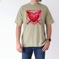 Valentines Day Baseball Red Heart Dab Boys Girls Kids Men's Comfort Colors T-Shirt Khaki Valentines Day Baseball Red Heart Dab Boys Girls Kids Men's Comfort Colors T-Shirt Khaki