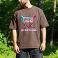 100 Days Of School Boy Kids Baseball Ice Cream Drip Teacher Men's Comfort Colors T-Shirt Espresso