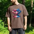2026 American Flag Baseball Ice Cream Drip Bats Boys Men's Comfort Colors T-Shirt Espresso