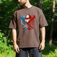 American Baseball Drip Graffiti Ball And Bat Men's Comfort Colors T-Shirt Espresso