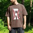 Baseball Alphabet Monogram Initial Letter R Men's Comfort Colors T-Shirt Espresso Baseball Alphabet Monogram Initial Letter R Men's Comfort Colors T-Shirt Espresso
