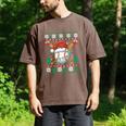 Baseball Christmas Ugly Sweater Santa Sport Men Kids Men's Comfort Colors T-Shirt Espresso