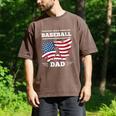 Baseball DAD American Flag Patriotic Father's Day Men's Comfort Colors T-Shirt Espresso