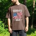 Baseball DAD American Flag Patriotic Father's Day Premium Men's Comfort Colors T-Shirt Espresso