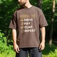 Baseball Dad Drive Pay Clap Repeat Father's Day Premium Men's Comfort Colors T-Shirt Espresso