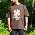 Baseball Dad Fathers Day For Daddy Papa Father Men's Comfort Colors T-Shirt Espresso Baseball Dad Fathers Day For Daddy Papa Father Men's Comfort Colors T-Shirt Espresso
