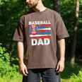 Baseball Dad For Men American Flag 4th Of July Fathers Day Men's Comfort Colors T-Shirt Espresso Baseball Dad For Men American Flag 4th Of July Fathers Day Men's Comfort Colors T-Shirt Espresso