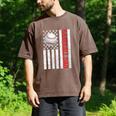 Baseball Dad USA American Flag Patriotic Dad 4th Of July Men's Comfort Colors T-Shirt Espresso