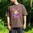 Baseball Drip Respect The Drip Purple Ice Cream Sprinkles Men's Comfort Colors T-Shirt Espresso