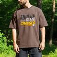 Baseball Fan Shut Up I'm Doing Game Changer Premium Tri-Blend Men's Comfort Colors T-Shirt Espresso