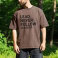 Baseball Lead Never Follow Leaders Team Captain Leadership Premium Tri-Blend Men's Comfort Colors T-Shirt Espresso