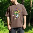 Baseball Player Mardi Gras Alligator Carnival Costume Beads Men's Comfort Colors T-Shirt Espresso