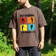 Best Baseball Dad Baseball Baseball Player Dad Saying Men's Comfort Colors T-Shirt Espresso