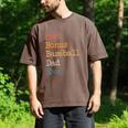Best Bonus Baseball Dad Ever Softball Stepdad From Daughter Men's Comfort Colors T-Shirt Espresso