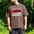 This Boy Runs On Jesus And Baseball Christian Baseball Men's Comfort Colors T-Shirt Espresso This Boy Runs On Jesus And Baseball Christian Baseball Men's Comfort Colors T-Shirt Espresso