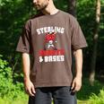 Boys Baseball Valentines Shirt Sterling Hearts Baseball Men's Comfort Colors T-Shirt Espresso