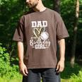 Dad Of The Birthday Girl Baseball Dad Leopard Heart Men's Comfort Colors T-Shirt Espresso