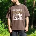 My Favorite Player Calls Me Granna Baseball Leopard Men's Comfort Colors T-Shirt Espresso My Favorite Player Calls Me Granna Baseball Leopard Men's Comfort Colors T-Shirt Espresso