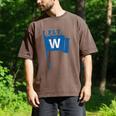 Fly The W Chicago Baseball Winning Flag Distressed Premium Tri-Blend Men's Comfort Colors T-Shirt Espresso