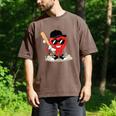 Heart Playing Baseball Valentine Baseball Men's Comfort Colors T-Shirt Espresso