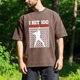I Hit 100 Days Of School Baseball 100 Day Of School Men's Comfort Colors T-Shirt Espresso I Hit 100 Days Of School Baseball 100 Day Of School Men's Comfort Colors T-Shirt Espresso