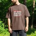 Hit Hard Run Fast Turn Left Baseball Player & Fan Premium Tri-Blend Men's Comfort Colors T-Shirt Espresso Hit Hard Run Fast Turn Left Baseball Player & Fan Premium Tri-Blend Men's Comfort Colors T-Shirt Espresso