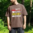Hit Hard Run Fast Turn Left Baseball Quote Fan Coach Premium Tri-Blend Men's Comfort Colors T-Shirt Espresso Hit Hard Run Fast Turn Left Baseball Quote Fan Coach Premium Tri-Blend Men's Comfort Colors T-Shirt Espresso