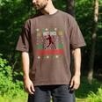 Ho Ho Homerun Xmas Sports Player Baseball Ugly Christmas Men's Comfort Colors T-Shirt Espresso Ho Ho Homerun Xmas Sports Player Baseball Ugly Christmas Men's Comfort Colors T-Shirt Espresso