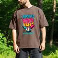 HUGvyn I Survived 100 Days Baseball Teacher Ice Cream Drip Men's Comfort Colors T-Shirt Espresso HUGvyn I Survived 100 Days Baseball Teacher Ice Cream Drip Men's Comfort Colors T-Shirt Espresso