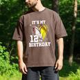 It's My 12th Birthday Baseball Softball Heart 12 Year Old Men's Comfort Colors T-Shirt Espresso