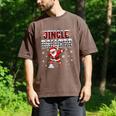 Jingle Ballers Plaid Santa Dabbing Baseball Christmas Men's Comfort Colors T-Shirt Espresso Jingle Ballers Plaid Santa Dabbing Baseball Christmas Men's Comfort Colors T-Shirt Espresso