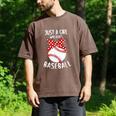 Just A Girl Who Loves Baseball Cute Retro Baseball Lover Men's Comfort Colors T-Shirt Espresso