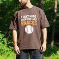 I Just Hope Everyone Has Snacks Baseball Game Day Fan Men's Comfort Colors T-Shirt Espresso I Just Hope Everyone Has Snacks Baseball Game Day Fan Men's Comfort Colors T-Shirt Espresso