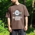 Leopard Baseball Vibes Game Day Softball Life Mom Men's Comfort Colors T-Shirt Espresso
