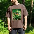 Leprechaun Playing Baseball Japanese Art St Patricks Day Men's Comfort Colors T-Shirt Espresso