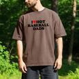 I Love Hot Baseball Dads Heart Men's Comfort Colors T-Shirt Espresso I Love Hot Baseball Dads Heart Men's Comfort Colors T-Shirt Espresso