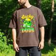 Lucky Dude Drip Baseball Shamrock St Patrick Men Boy Youth Men's Comfort Colors T-Shirt Espresso